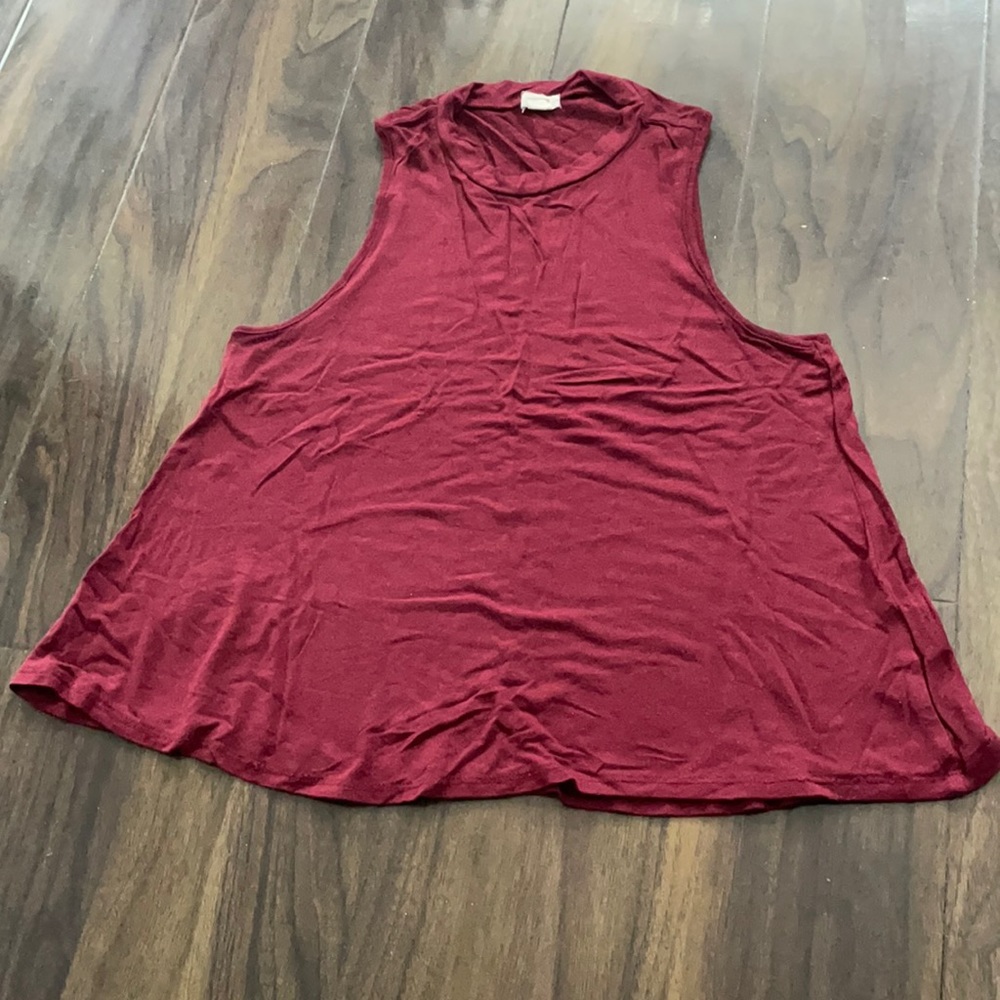 Red Garage High Neck Loose Tank Top